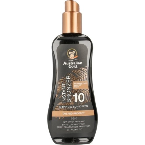 237 ml Australian Gold Spray Gel met Bronzer SPF 10