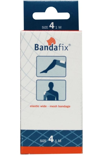 Bandafix Elastisch Netverband Nr 4 Bovenbeen-Schouder 1 Meter