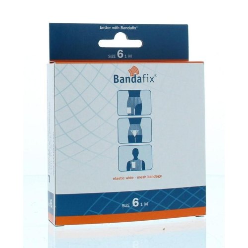 Bandafix Elastisch Netverband Nr 6 Borst-Rug-Oksel-Dijbeen 1 Meter