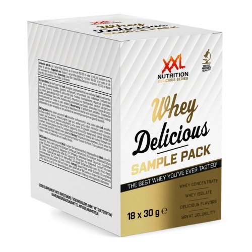 18 x 30 gram XXL Nutrition Whey Delicious Sample Pack