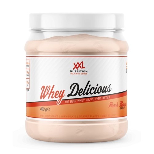 450 gram XXL Nutrition Whey Delicious Perzik Mango