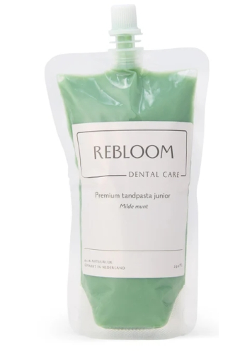 240 ml ReBloom Dental Care Premium Tandpasta Junior Milde Munt Navulling