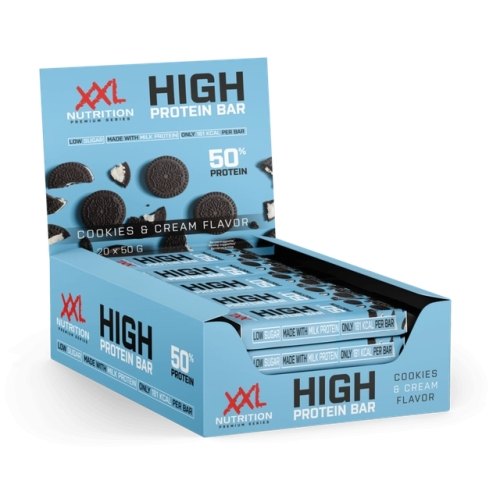 20 Riegeln XXL Nutrition High Protein Bar 2.0 Cookies & Cream