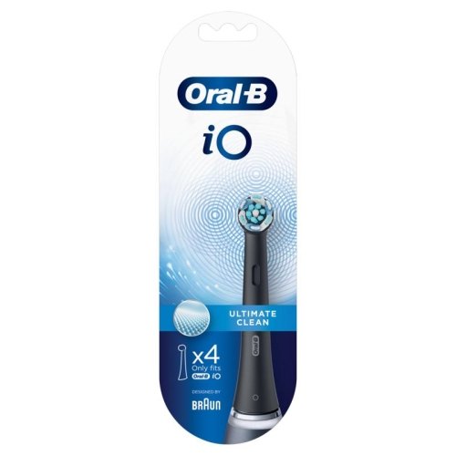 4 Stücke Oral-B Opzetborstel IO Ultimate Clean Zwart