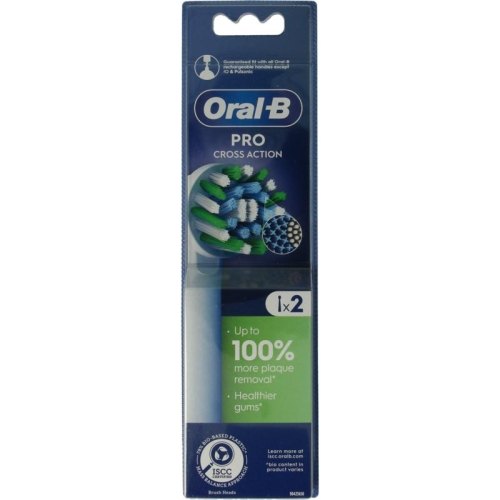 2 stuks Oral-B Opzetborstel Cross Action