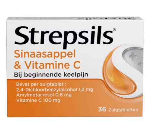 36 Lutschtabletten Strepsils Sinaasappel Vitamine C