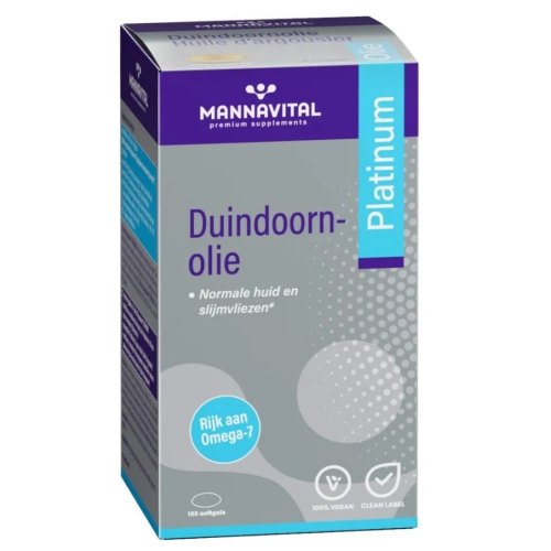 150 Softgels Mannavital Duindoornolie Platinum