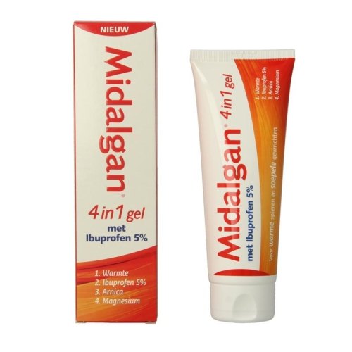 100 gram Midalgan 4 in 1 Gel met 5% Ibuprofen