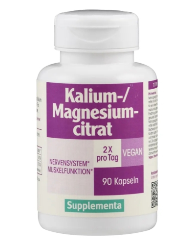 90 capsules Supplementa Kalium-/Magnesiumcitraat