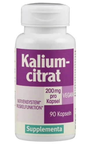 90 capsules Supplementa Kaliumcitrat