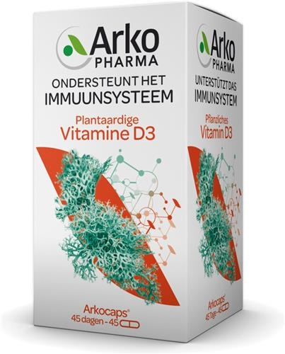 45 capsules Arkopharma Vitamine D3 Plantaardig Arkocaps