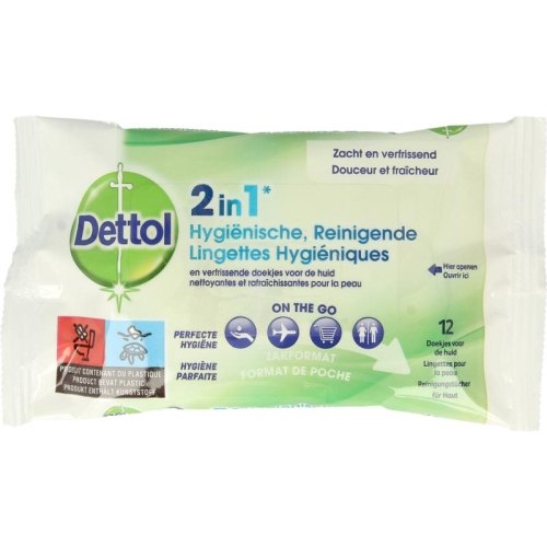Dettol Hygiënische Doekjes 2 in 1 12 pieces