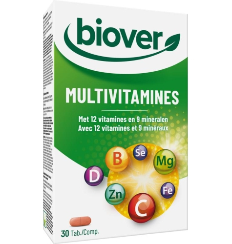 30 tabletten Biover Multivitamine