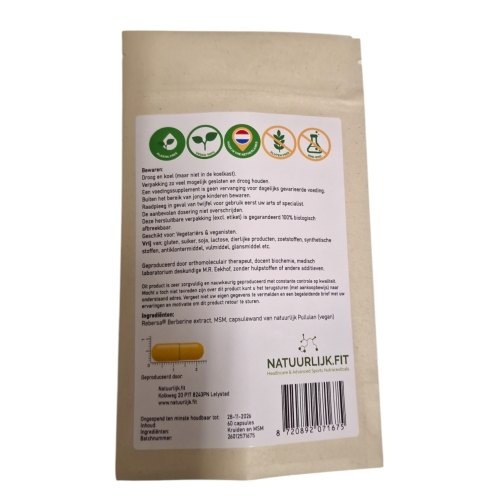 Natuurlijk.Fit Berberine 500 mg 60 capsules