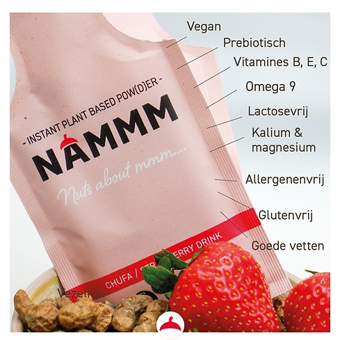 25 Tüte Nammm Chufa Aardbei