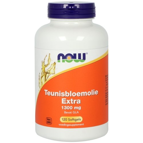 120 Softgels NOW Teunisbloemolie Extra 1300 mg