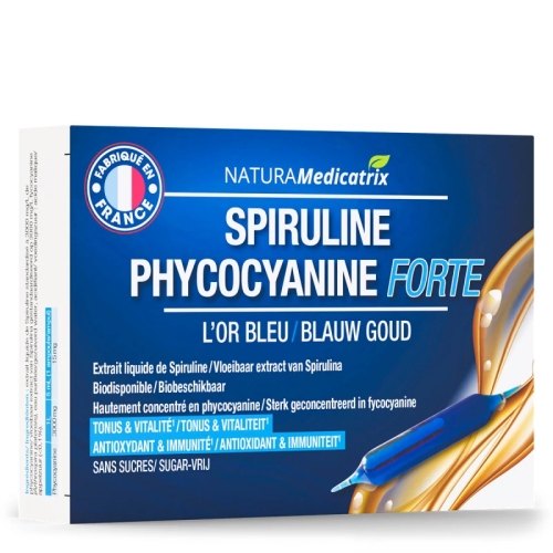 20 ampullen NaturaMedicatrix Spiruline Phycocyanine Forte