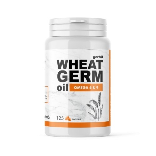 125 softgels SoriaNatural Wheat Germ Oil Tarwekiemolie 500 mg