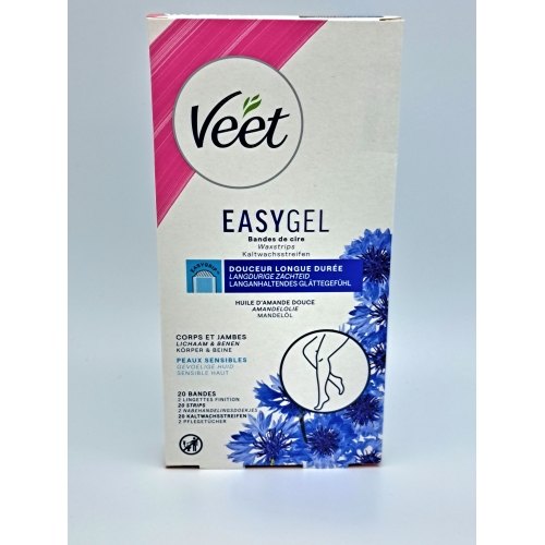 20 stuks Veet Easygel Koude Waxstrips Gevoelige Huid
