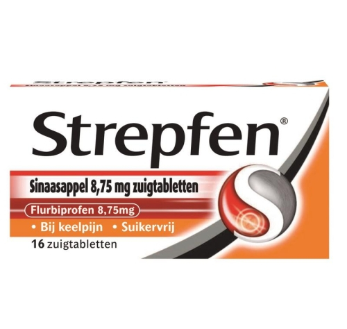 Strepfen Flurbiprofen Zuigtabletten Sinaasappel