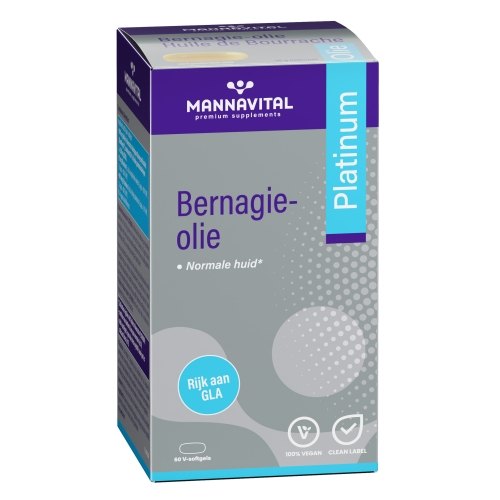 60 Softgels Mannavital Bernagie-Olie Platinum