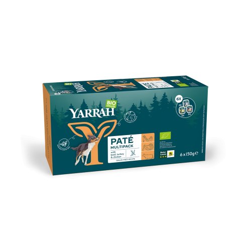 Yarrah Hondenvoer Paté Multipack Biologisch