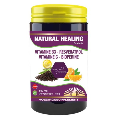 30 capsules NHP Vitamine B3 - Resveratrol - Vitamine C - Bioperine