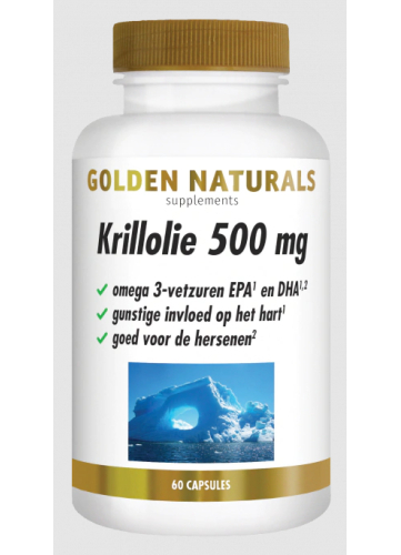 60 Kapseln Golden Naturals Krillolie 500 mg