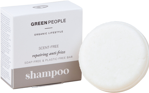 50 gram Green People Scent-Free Repairing Anti-Frizz Shampoo Bar