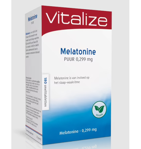 Vitalize Melatonine Puur 0,299 mg 180 Schmelztabletten