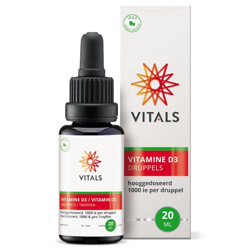 20 ml Vitals Vitamine D3 25 mcg Druppels