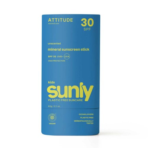 60 gram Attitude Sunly Mineraal Zonnebrand Stick Kids SPF30