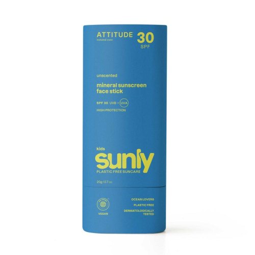 20 gram Attitude Sunly Mineraal Gezicht Zonnebrand Stick Kids SPF30