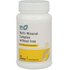 Klaire Labs-SFI Health Multi-Mineral Complex zonder IJzer 100 Kapseln