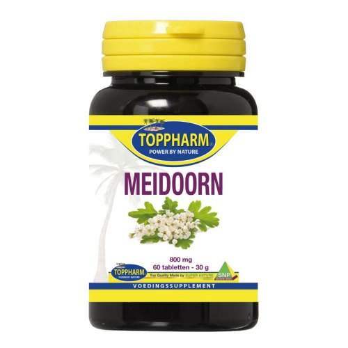 60 tabletten Toppharm Meidoorn 800 mg
