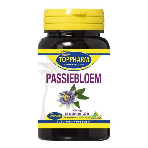 60 tabletten Toppharm Passiebloem 500 mg