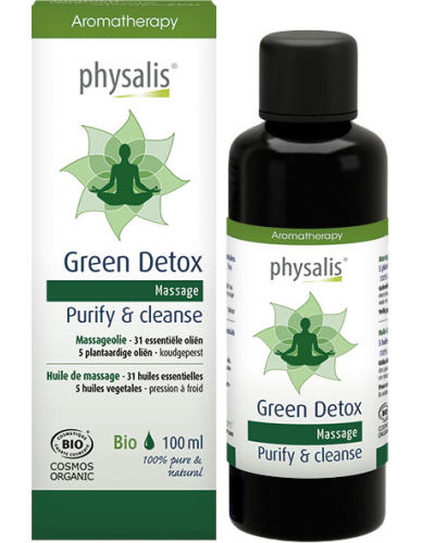 100 ml Physalis Massageolie Green Detox Biologisch