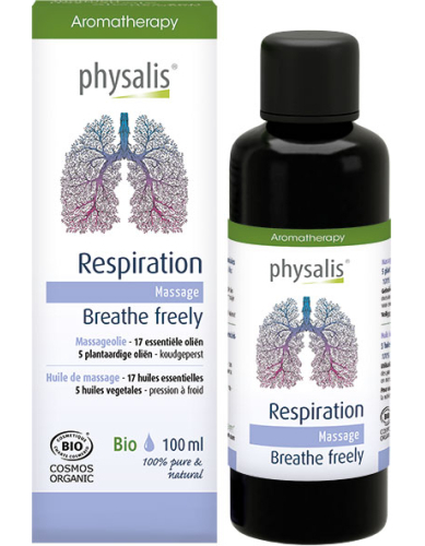 100 ml Physalis Massageolie Respiration Biologisch