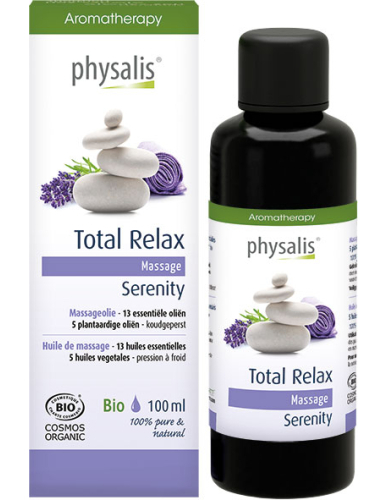 100 ml Physalis Massageolie Total Relax Biologisch