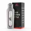 1 Stück XXL Nutrition Glass Hydrate Bottle Stone Grey