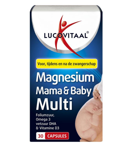 Lucovitaal Magnesium Mama & Baby Multivitamine Zwangerschap 30 Kapseln