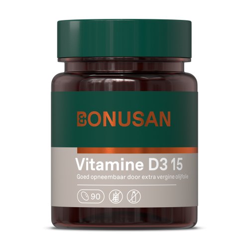 90 capsules Bonusan Vitamine D3 15