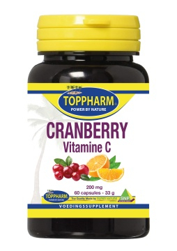 60 Kapseln Toppharm Cranberry + Vitamine C 200 mg