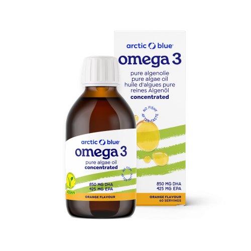 150 Ml Arctic Blue Omega 3 Vegan Pure Algenolie DHA & EPA