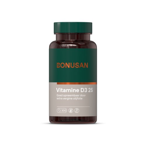 300 Softgels Bonusan Vitamine D3 25 mcg 1000 IE