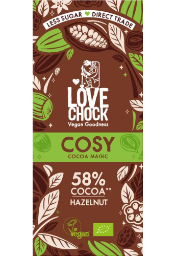 70 gram Lovechock Cosy Hazelnut Biologisch