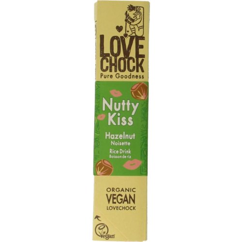 40 gram Lovechock Nutty Kiss Biologisch