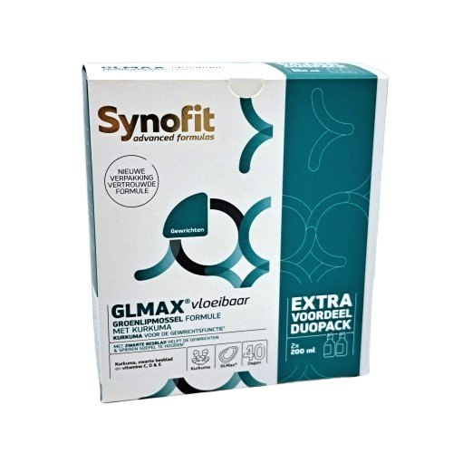 2 x 200 ml Synofit GLMax Groenlipmossel Vloeibaar Duo