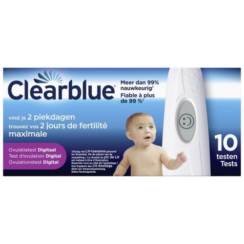 10 stuks Clearblue Digitale Ovulatietest