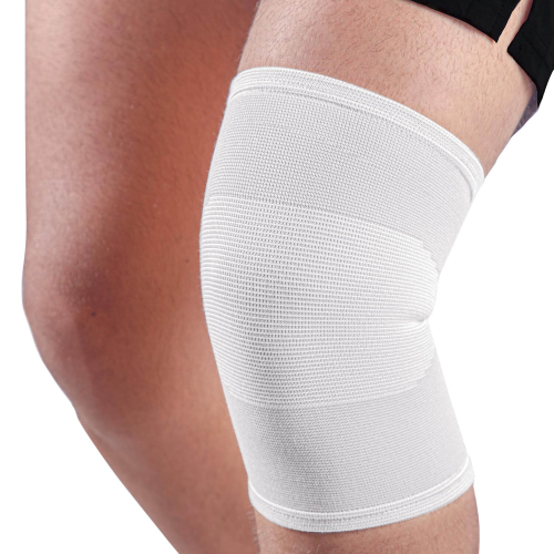 1 exemplaar Mövibrace Knie Bandage Wit Maat XL